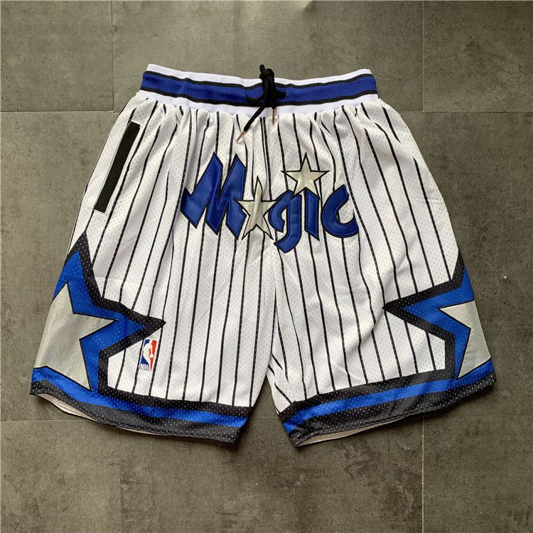 Men NBA 2021 Orlando Magic White Shorts->orlando magic->NBA Jersey